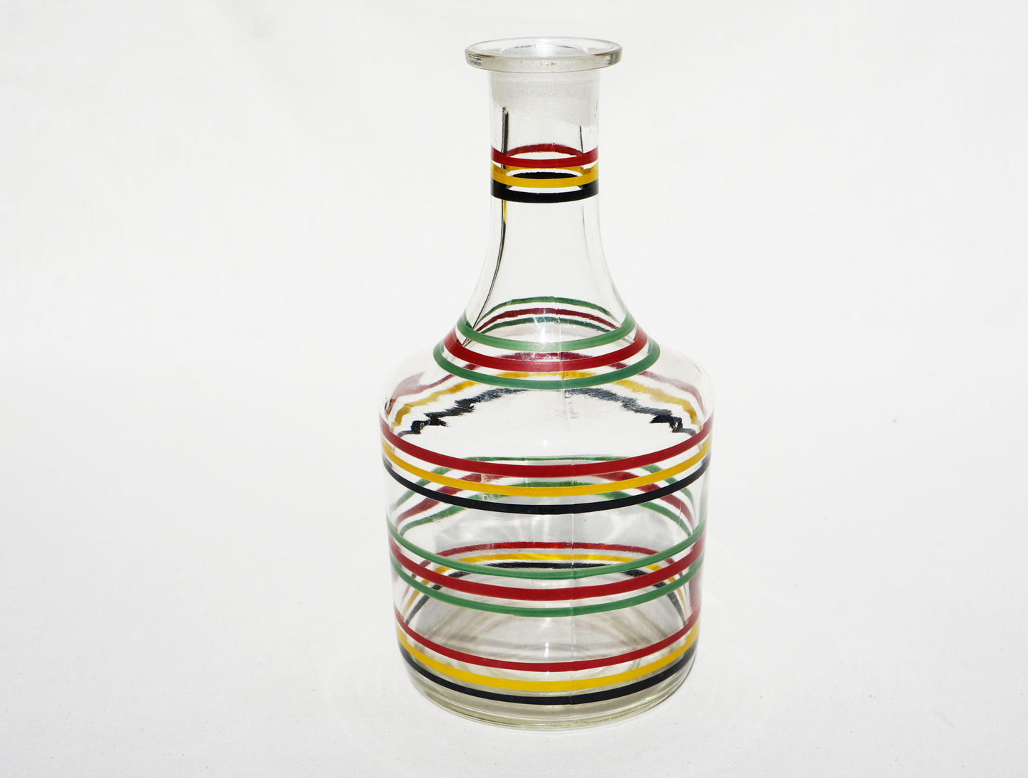 striped decanter set