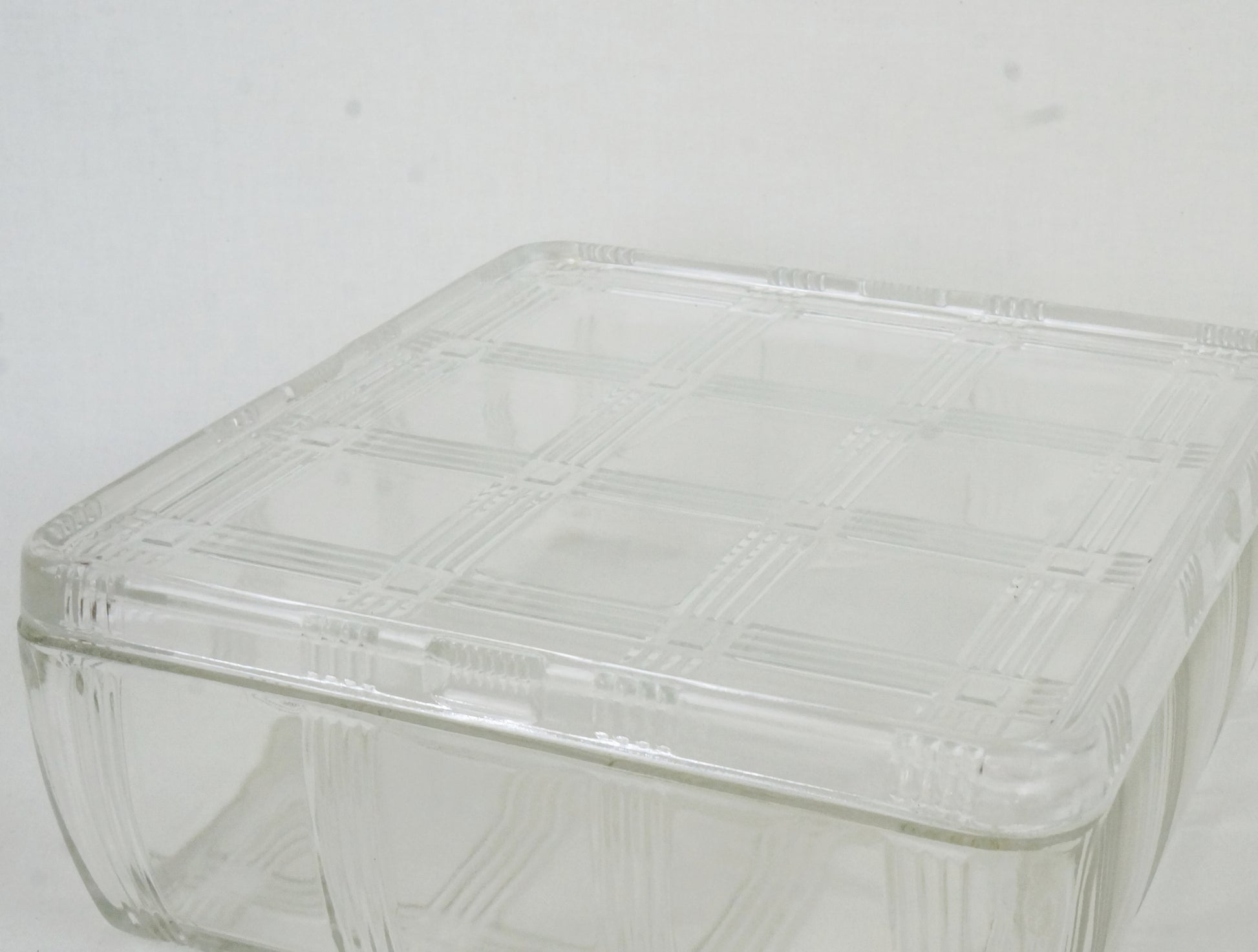 Vintage Refrigerator Container Hazel Atlas Milk Glass Dish Rectangle