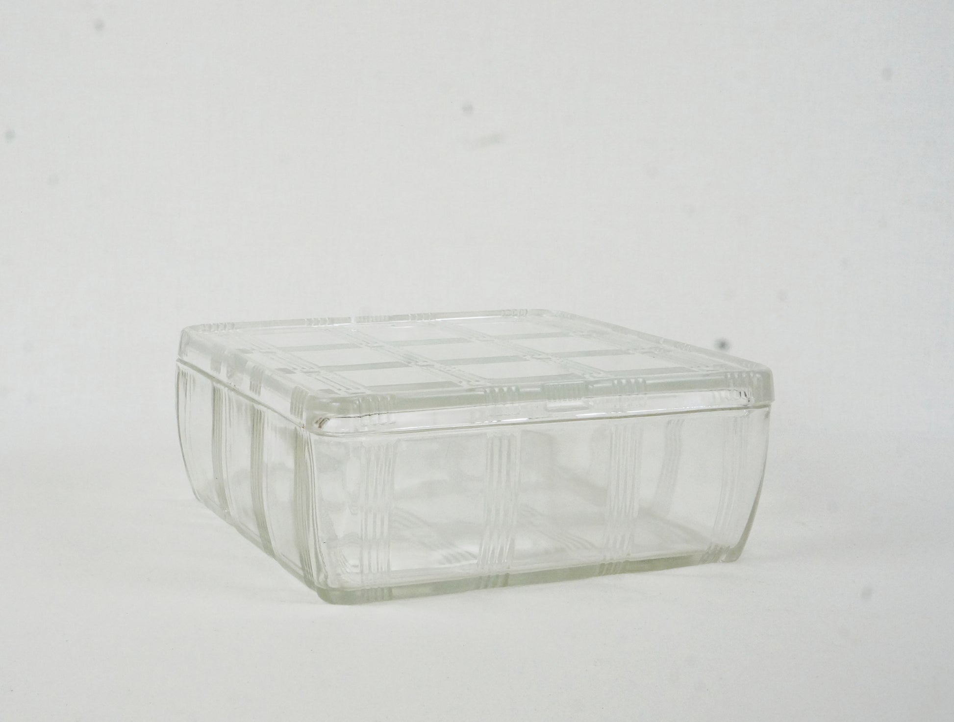 Vintage 1950's Frigidaire Glass Cold Storage Tray Refrigerator Tray Six  Ridges' Ribbed Edges 