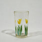 yellow tulip glass