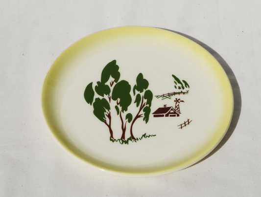 harvest plate - yellow